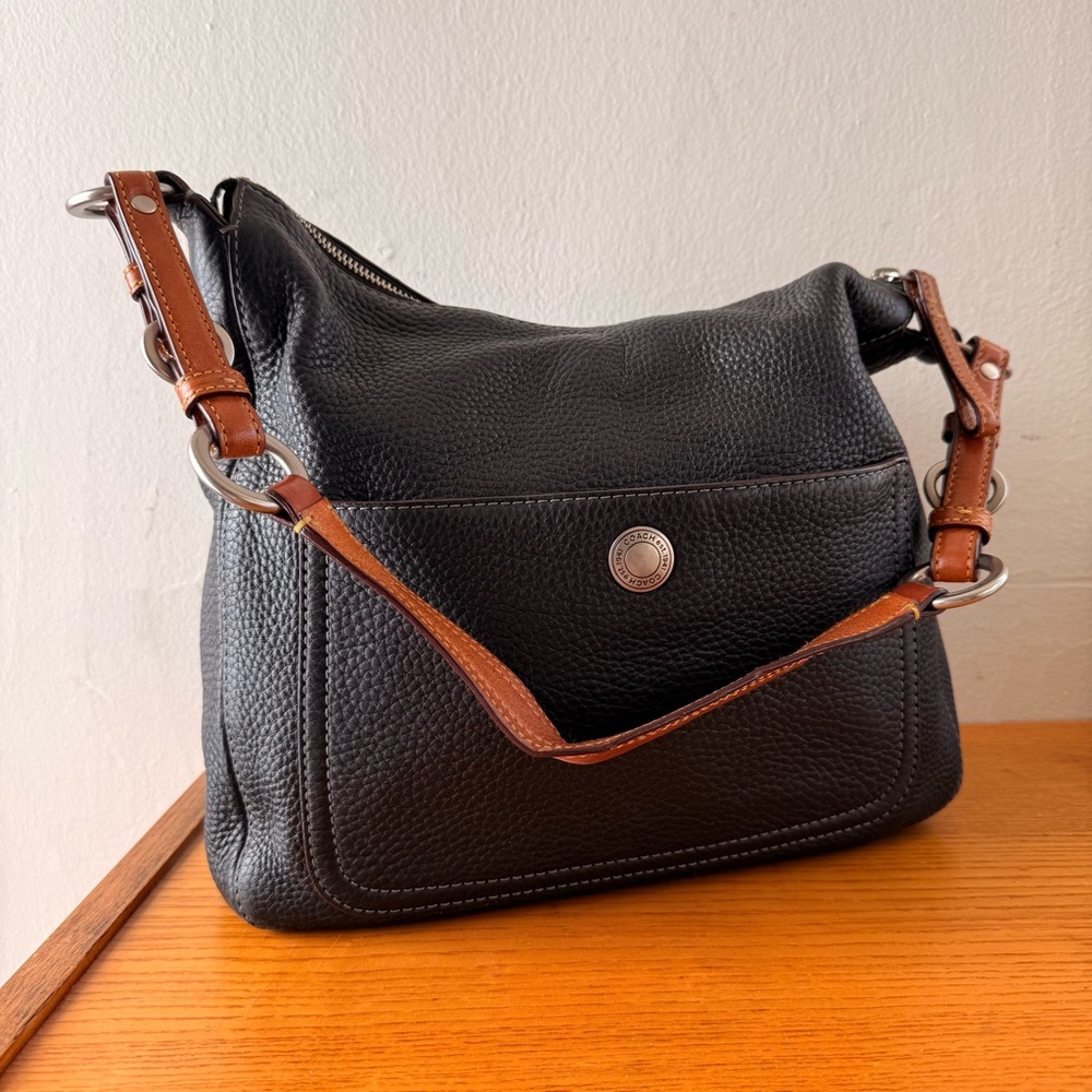 Vintage leather Coach bag